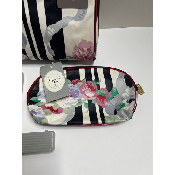 NEW Vintage Christian Dior Cosmetic Pouch Large Small - Picture 4 of 11